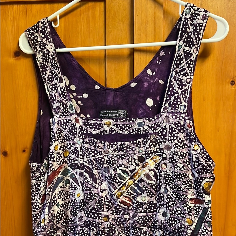 Purple Patterned Women's Dress